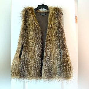 Faux fur vest